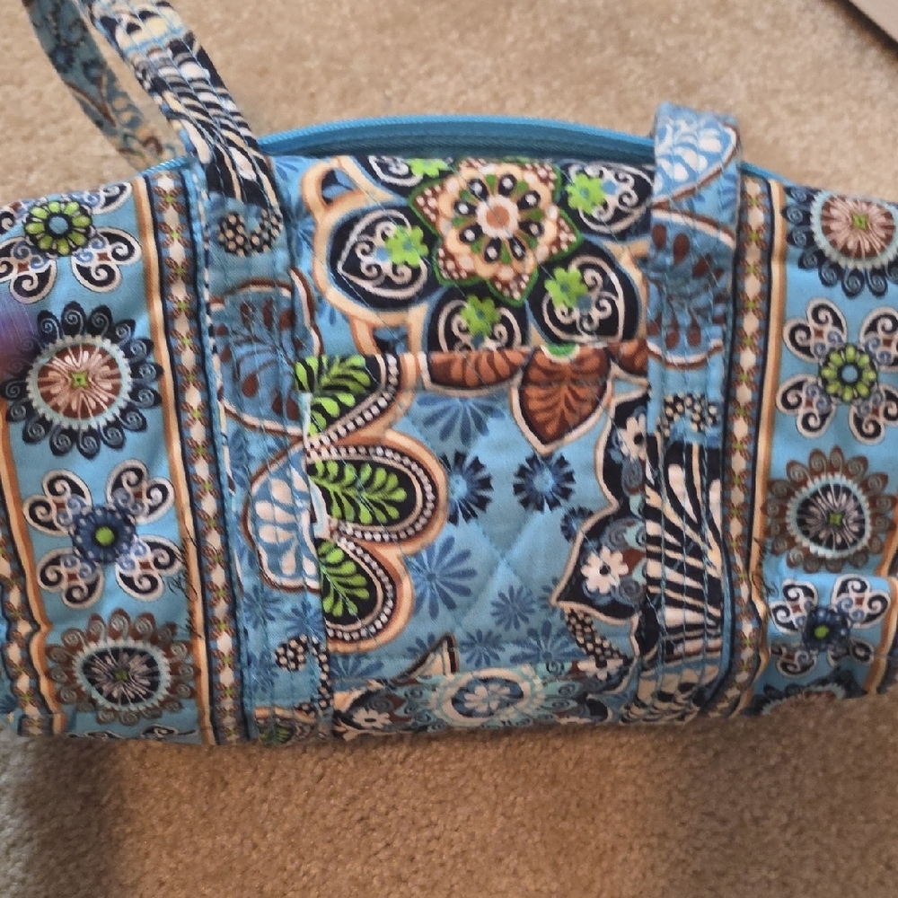 Vera Bradley Floral Shoulder Bag in Blue and Green - Picture 6 of 7
